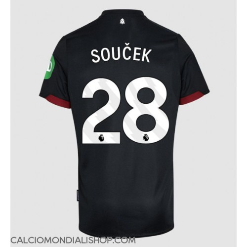 Maglie da calcio West Ham United Tomas Soucek #28 Seconda Maglia 2024-25 Manica Corta